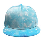 Blue Sparkle Light Print Snapback Cap