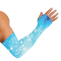 Blue Sparkle Light Print Sun Protection Arm Sleeves