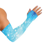 Blue Sparkle Light Print Sun Protection Arm Sleeves