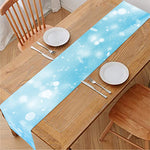 Blue Sparkle Light Print Table Runner