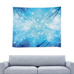 Blue Sparkle Light Print Tapestry