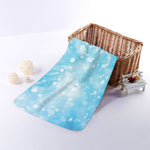 Blue Sparkle Light Print Towel