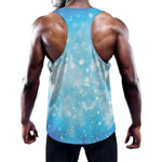 Blue Sparkle Light Print Training Tank Top