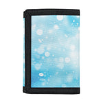 Blue Sparkle Light Print Trifold Wallet