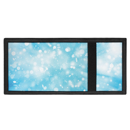Blue Sparkle Light Print Trifold Wallet