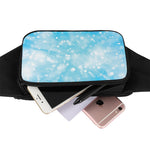 Blue Sparkle Light Print Waist Bag
