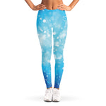 Blue Sparkle Light Print Women's Leggings