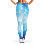 Blue Sparkle Light Print Women's Leggings