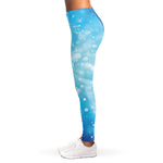 Blue Sparkle Light Print Women's Leggings