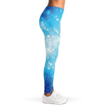 Blue Sparkle Light Print Women's Leggings