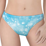 Blue Sparkle Light Print Women's Thong