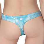 Blue Sparkle Light Print Women's Thong