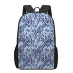 Blue Spring Butterfly Pattern Print 17 Inch Backpack