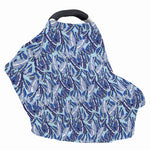 Blue Spring Butterfly Pattern Print Baby Seat Cover