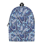 Blue Spring Butterfly Pattern Print Backpack