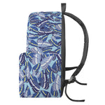 Blue Spring Butterfly Pattern Print Backpack