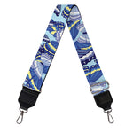 Blue Spring Butterfly Pattern Print Bag Strap