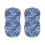 Blue Spring Butterfly Pattern Print Bar Stool Covers