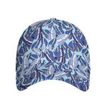 Blue Spring Butterfly Pattern Print Baseball Cap