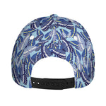 Blue Spring Butterfly Pattern Print Baseball Cap