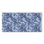 Blue Spring Butterfly Pattern Print Beach Towel