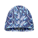 Blue Spring Butterfly Pattern Print Beanie