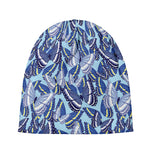 Blue Spring Butterfly Pattern Print Beanie