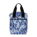 Blue Spring Butterfly Pattern Print Bible Tote Bag