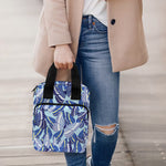 Blue Spring Butterfly Pattern Print Bible Tote Bag