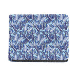 Blue Spring Butterfly Pattern Print Bifold Wallet