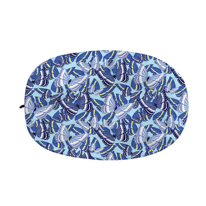 Blue Spring Butterfly Pattern Print Car Side Mirror Covers
