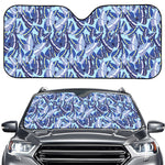 Blue Spring Butterfly Pattern Print Car Windshield Sun Shade