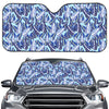 Blue Spring Butterfly Pattern Print Car Windshield Sun Shade