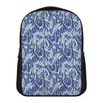 Blue Spring Butterfly Pattern Print Casual Backpack