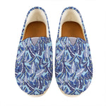 Blue Spring Butterfly Pattern Print Casual Shoes