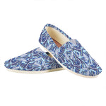 Blue Spring Butterfly Pattern Print Casual Shoes