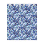 Blue Spring Butterfly Pattern Print Curtain