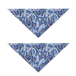 Blue Spring Butterfly Pattern Print Dog Bandana