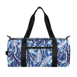 Blue Spring Butterfly Pattern Print Gym Bag