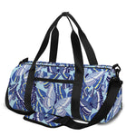 Blue Spring Butterfly Pattern Print Gym Bag