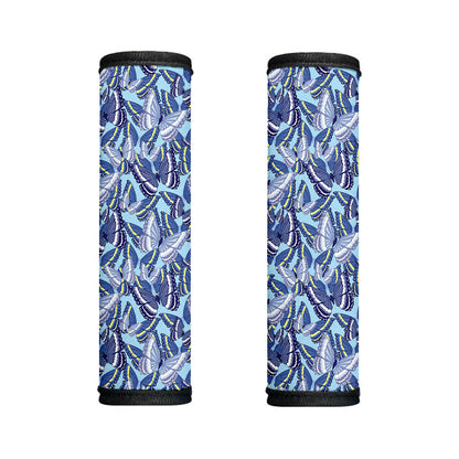 Blue Spring Butterfly Pattern Print Handle Covers