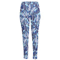 Blue Spring Butterfly Pattern Print High-Waisted Pocket Leggings