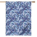 Blue Spring Butterfly Pattern Print House Flag