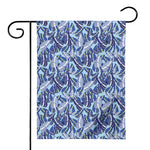 Blue Spring Butterfly Pattern Print House Flag