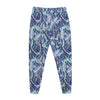 Blue Spring Butterfly Pattern Print Jogger Pants