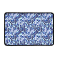 Blue Spring Butterfly Pattern Print Kitchen Mat