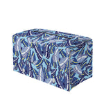 Blue Spring Butterfly Pattern Print Leather Tissue Box Cover