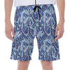 Blue Spring Butterfly Pattern Print Men's Beach Shorts