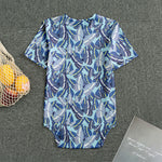 Blue Spring Butterfly Pattern Print Men's Bodysuit