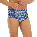 Blue Spring Butterfly Pattern Print Men's Briefs